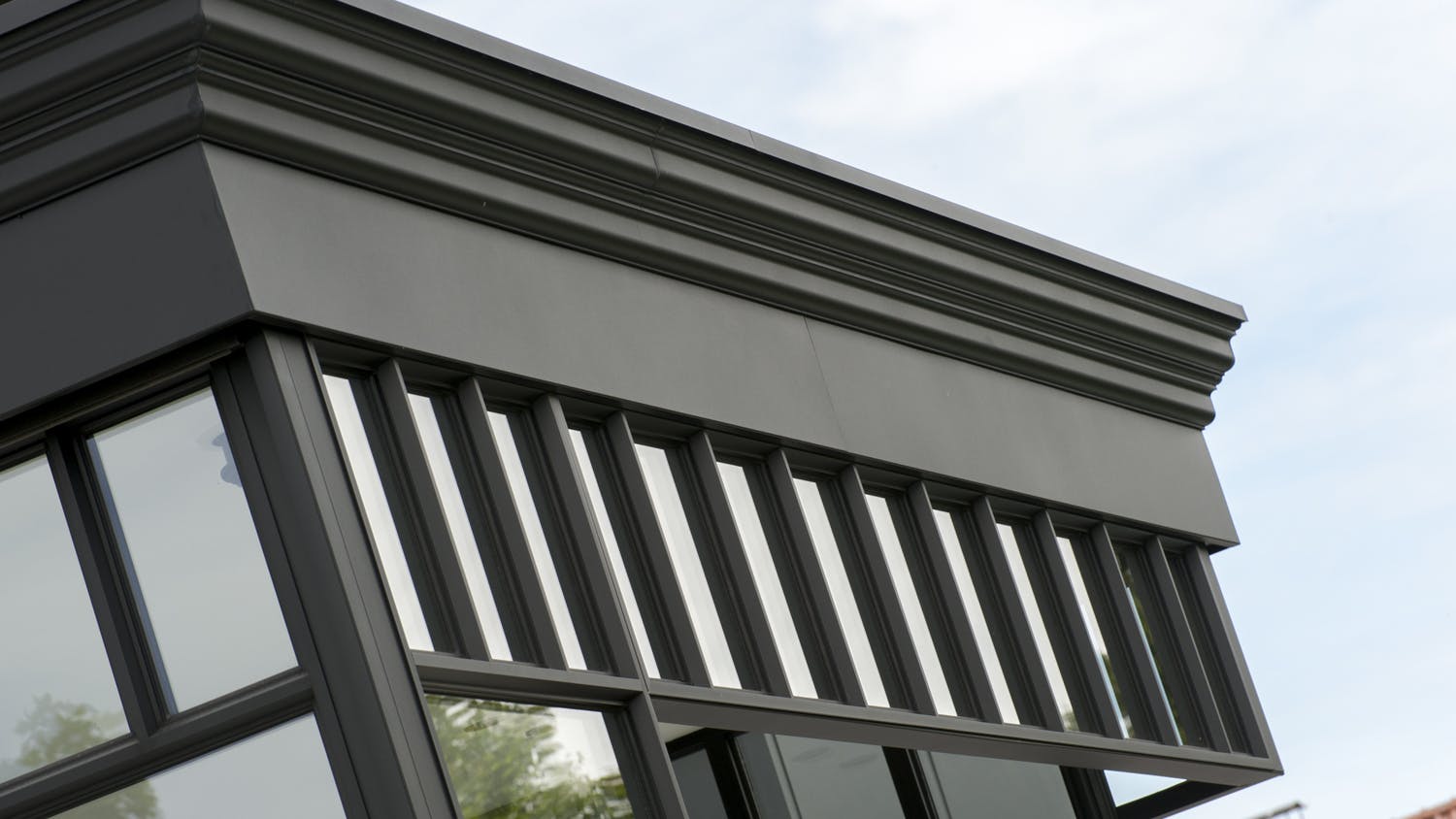 Moderne terrasoverkapping