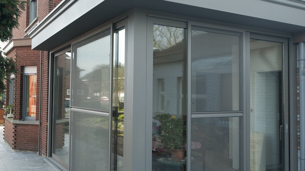 Veranda met schuifdeuren